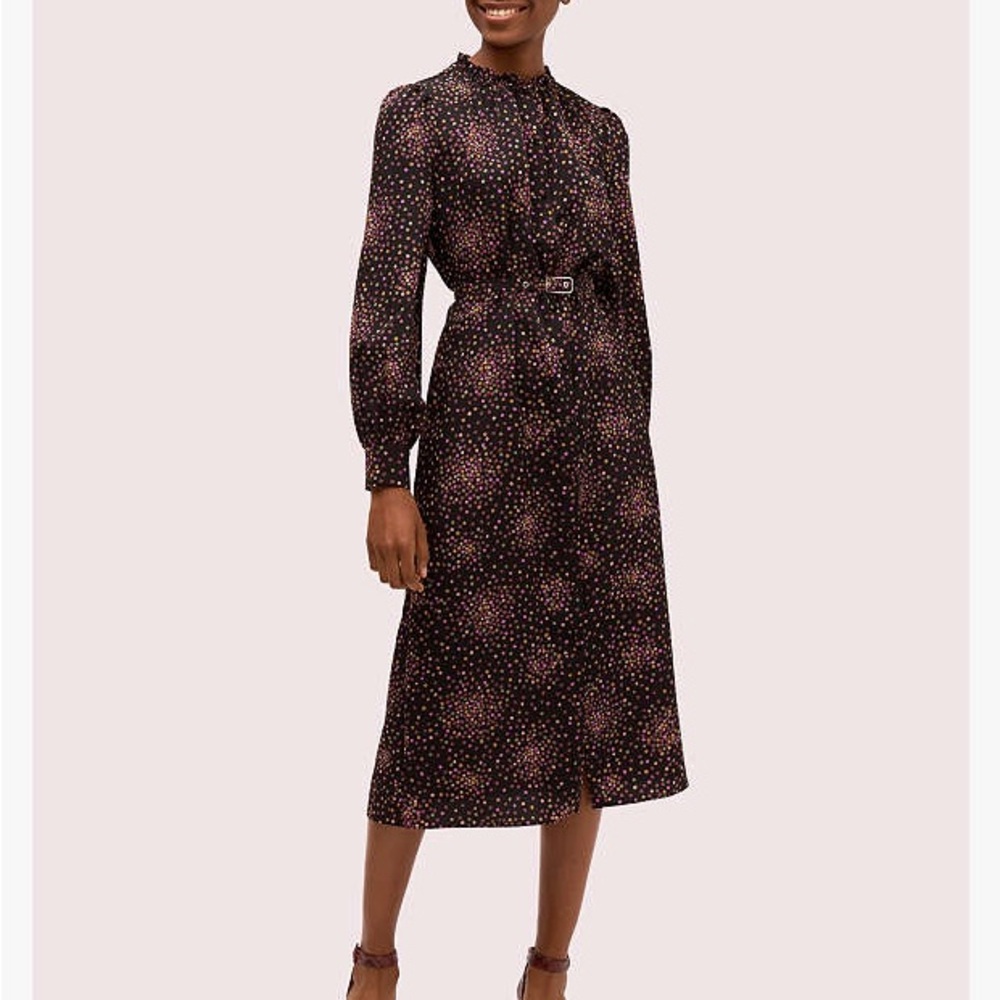 kate spade disco dot shirt dress